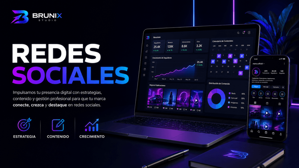 Redes Sociales Brunix Studio